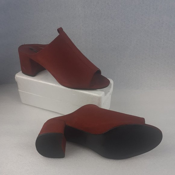 Zara Woman Chunky Block heel Celebrity Red carpet Suede Sandal us10/8uk - Picture 5 of 5
